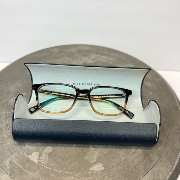 Warby Parker Black and Gold Eyewear BARNETT 278 51-18-142 - Picture 5 of 10